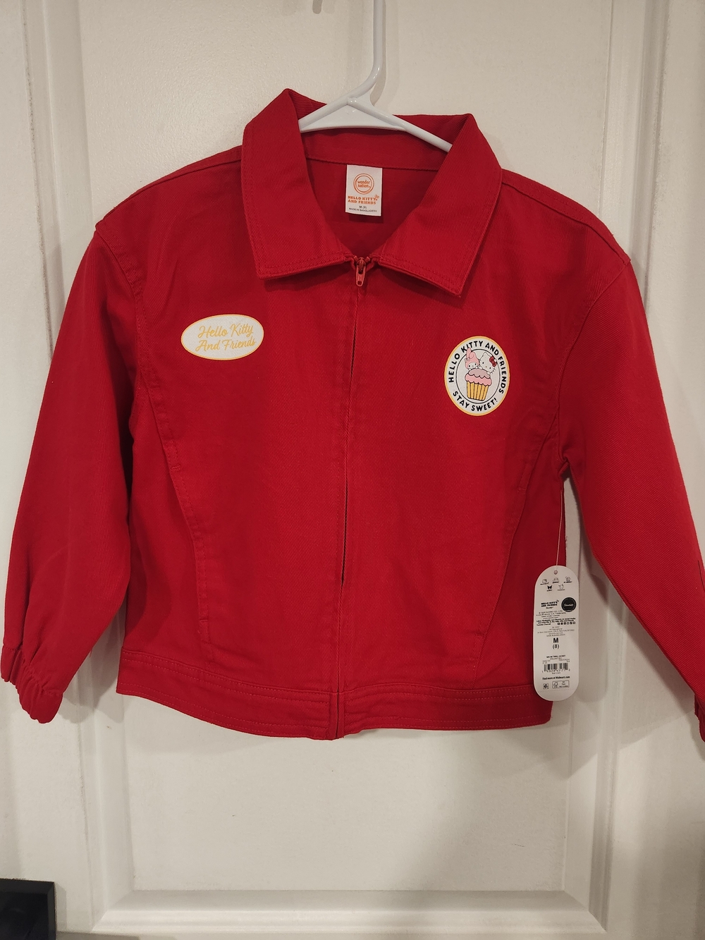 Hello Kitty Red Kids' Zip-Front Jacket